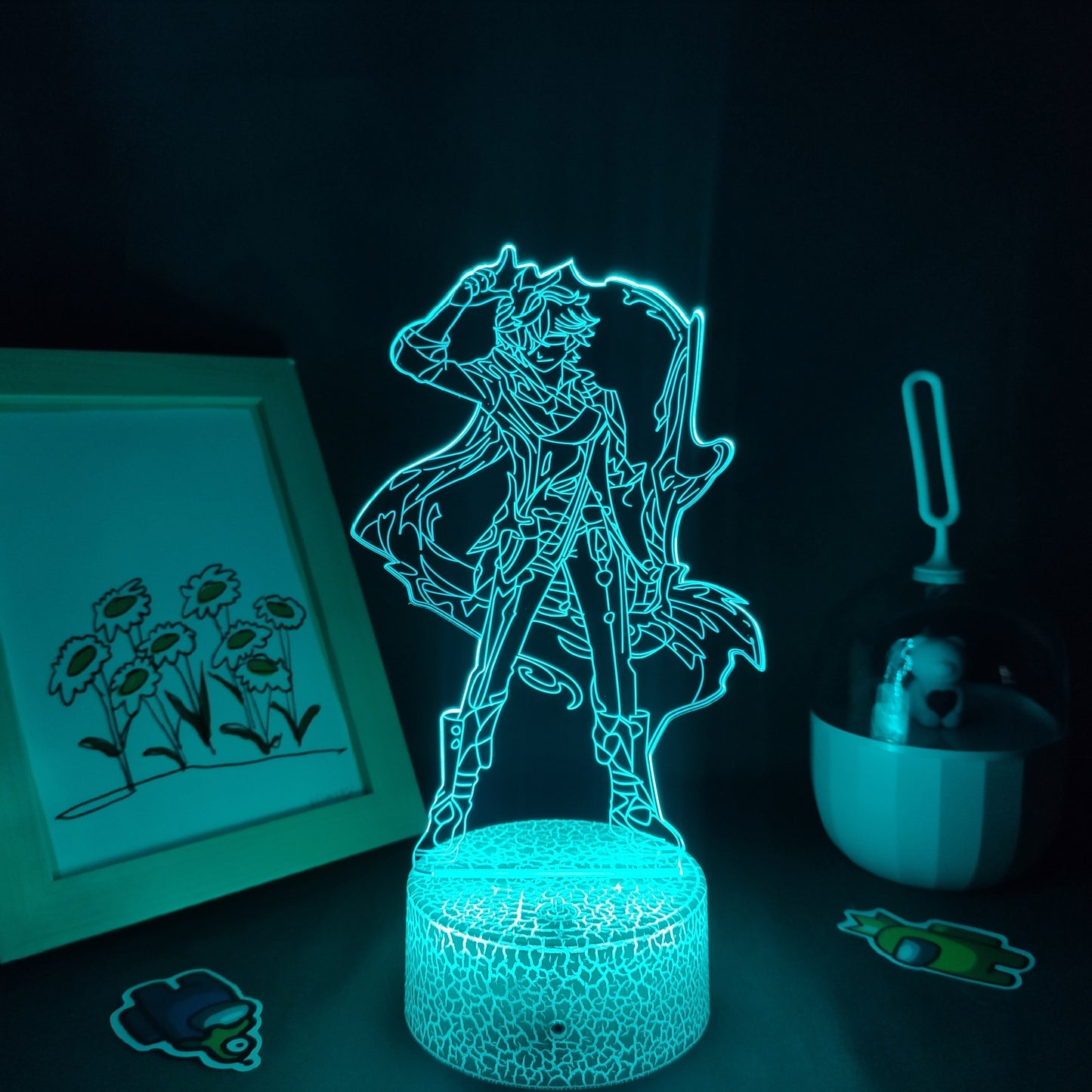 Genshin Impact Game Figure Barbatos  Decorative Lamp Color Changeable LED (Multi Styles)