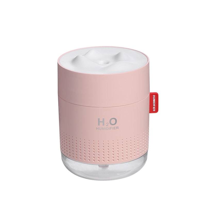 500ML Large Capacity Ultrasonic Air Humidifier with Romantic Lamp USB Car Mist Maker Aroma Oil Diffuser Aromatherapy Humidifiers