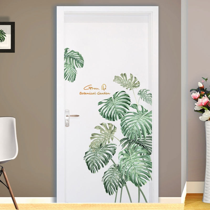 Green Leaf Wall Stickers