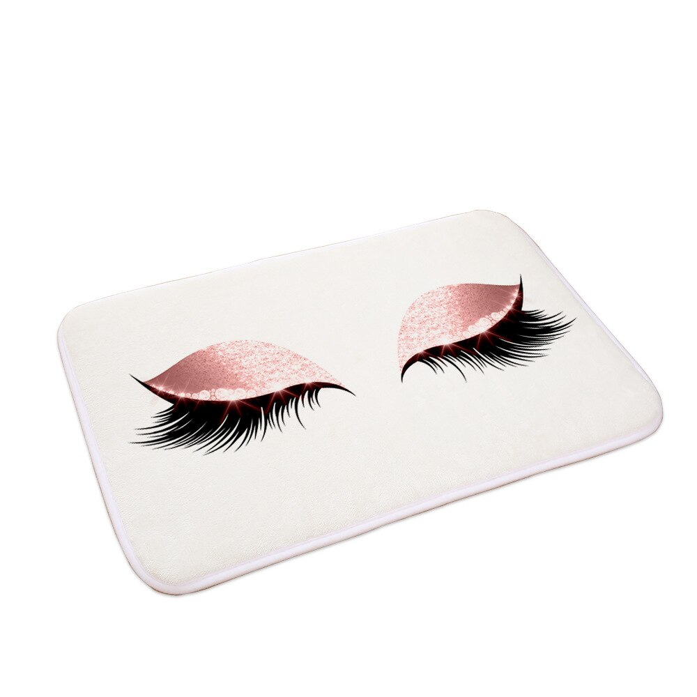 Cartoon Eyelash Anti-slip Absorb water Bath Mat (Multi Styles/Colors)