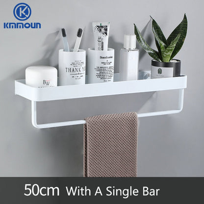 Black / White Bathroom Shelf Shampoo Holder