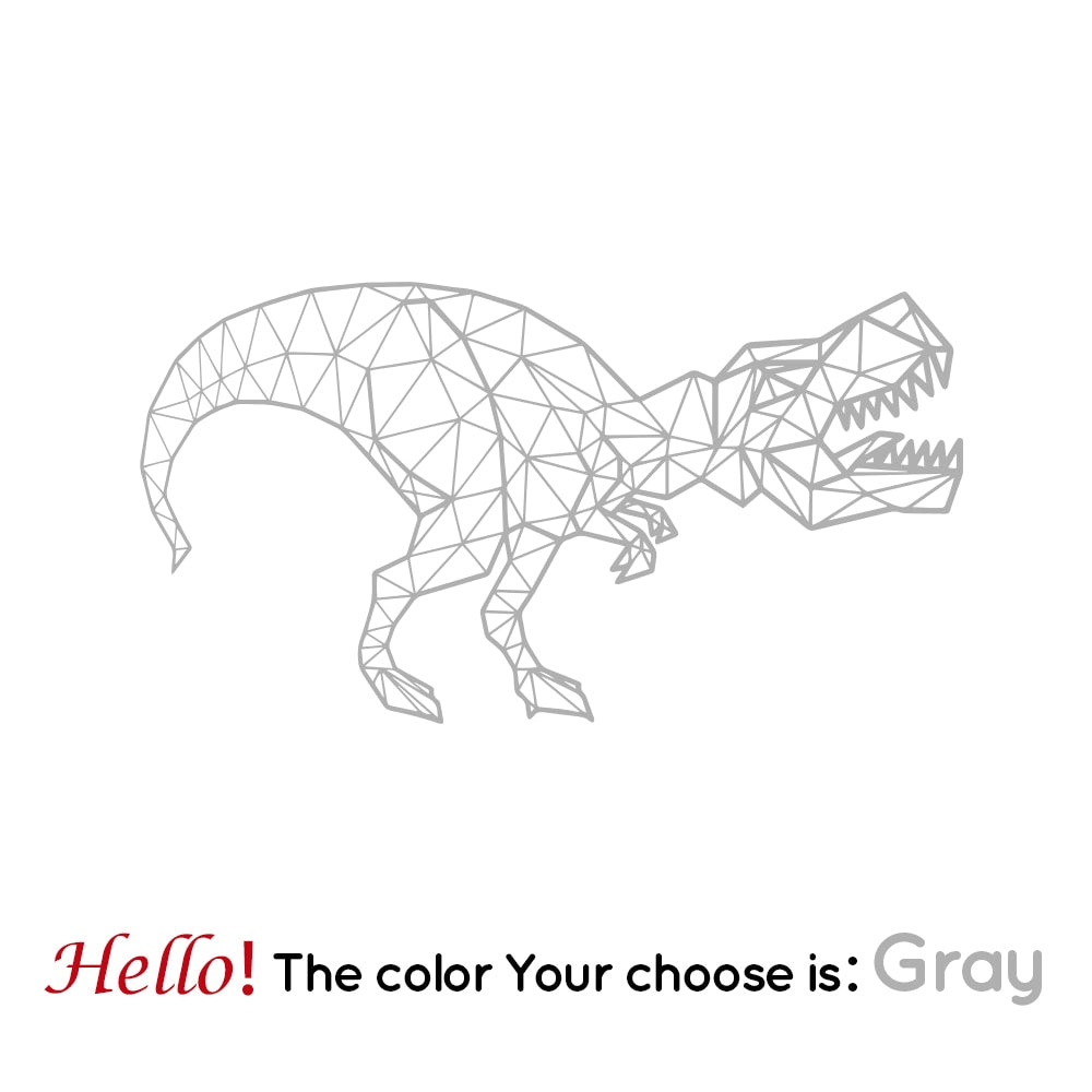 Geometric Tyrannosaurus Wall Stickers Dinosaur Wall Decals Decor