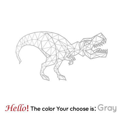 Geometric Tyrannosaurus Wall Stickers Dinosaur Wall Decals Decor