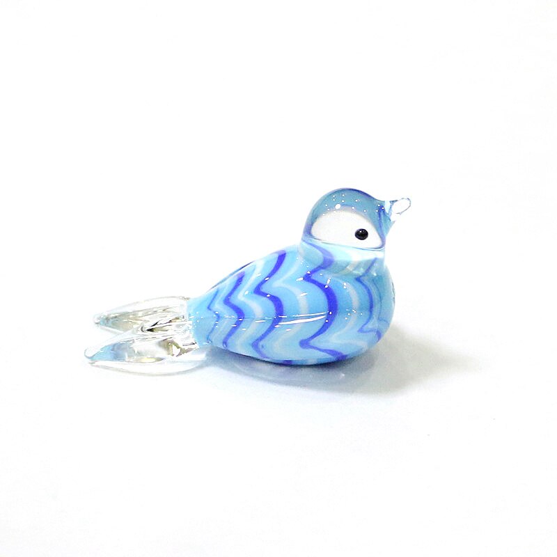 Custom Mini Glass Bird Figurine 4cm (Multi Colors)