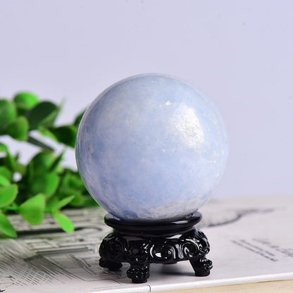 Natural Dream Amethyst Polished Globe Massaging Ball Reiki Healing Stone (Multi Colors)