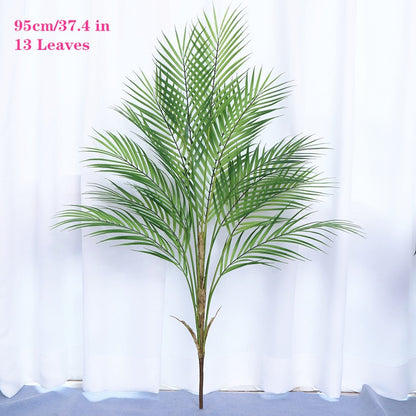 70-125cm Artificial Large Rare Palm Tree Green Realistic Tropical Plants Indoor Plastic Fake Tree Home Decor