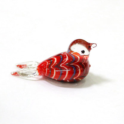 Custom Mini Glass Bird Figurine 4cm (Multi Colors)