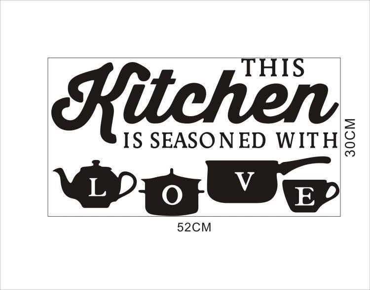 Kitchen Wall Stickers Vinyl Wall Decals