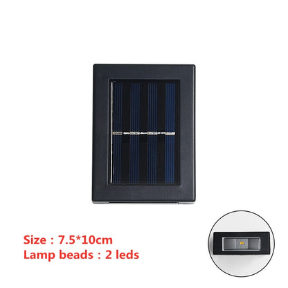 Up to 6 LED Solar Wall Lamp Outdoor Waterproof Up and Down Luminous Lighting Garden Decoration Solar Lights Stairs Fence Sunlight Lamp