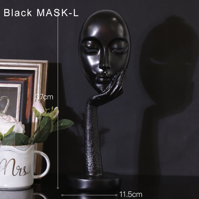 Nordic Mask Figurines Abstract Figurine