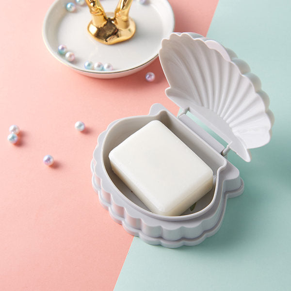 OYOURLIFE Creative Portable Shell Shape Soap Box