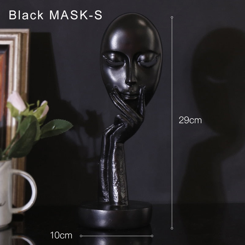 Nordic Mask Figurines Abstract Figurine