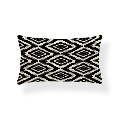 Rectangle Cushion Cover Geometry Pillow Cover Nordic Style Decoration Throw Pillow Covers Zigzag 30X50 Cotton Linen Customized