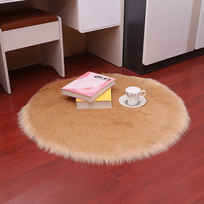 Luxury Soft Small Artificial Sheepskin Rug Chair Cover (Multi Colors)