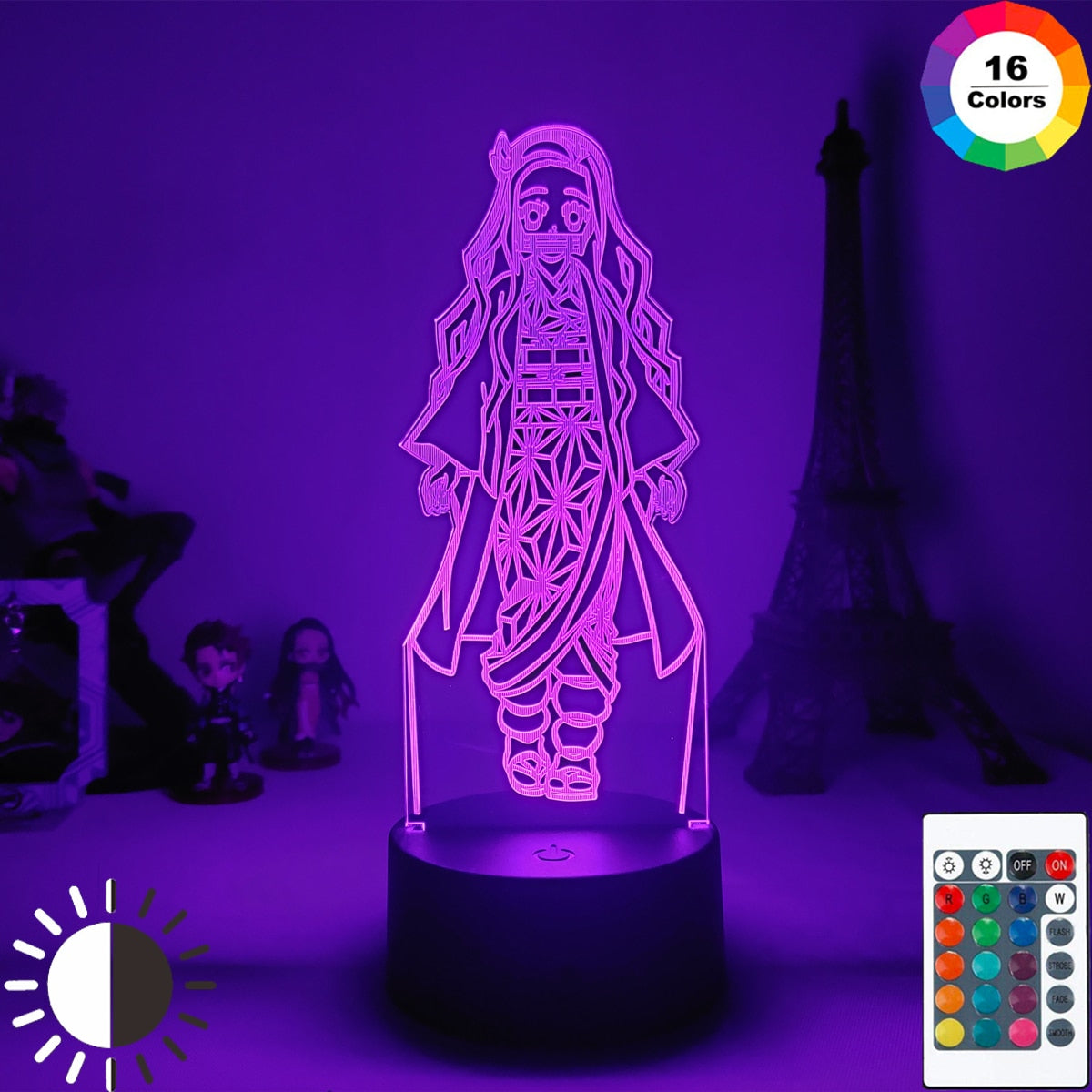 Anime Demon Slayer Acrylic LED Night Light Lamps (Multi Styles)