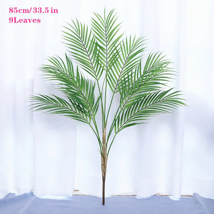 70-125cm Artificial Large Rare Palm Tree Green Realistic Tropical Plants Indoor Plastic Fake Tree Home Decor