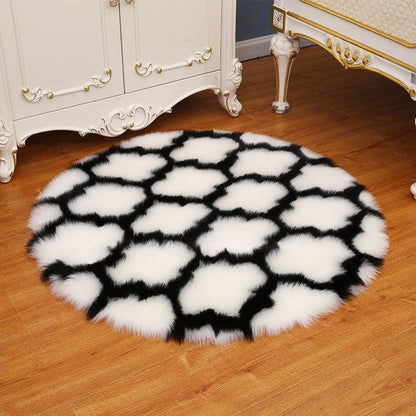 Luxury Soft Small Artificial Sheepskin Rug Chair Cover (Multi Colors)