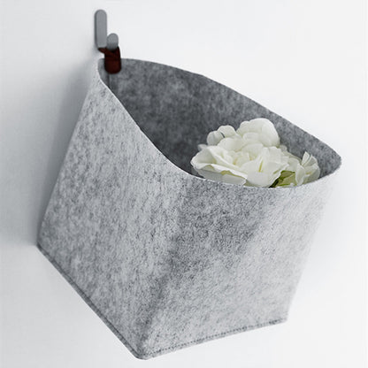 1pc Nordic Felt Storage Table  Basket