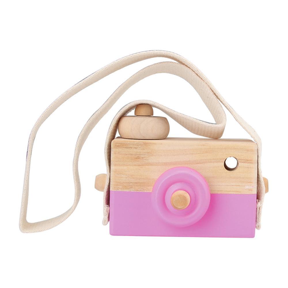 Cute Nordic Hanging Wooden Camera Toys Kids Toy Gift 9.5*6*3cm Room Decor Furnishing Articles Wooden Toys For Kid