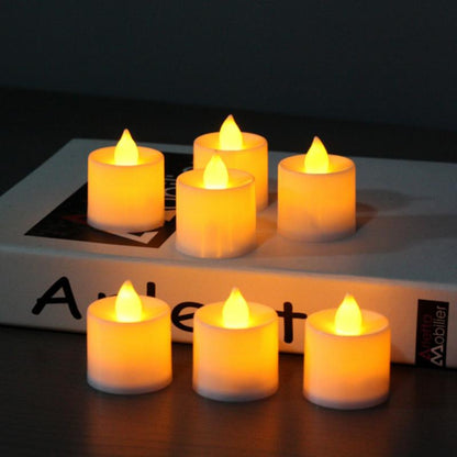 Flameless LED Tea Lights Candles Battery Powered Home Decor Night Lamp Multicolor Reusable