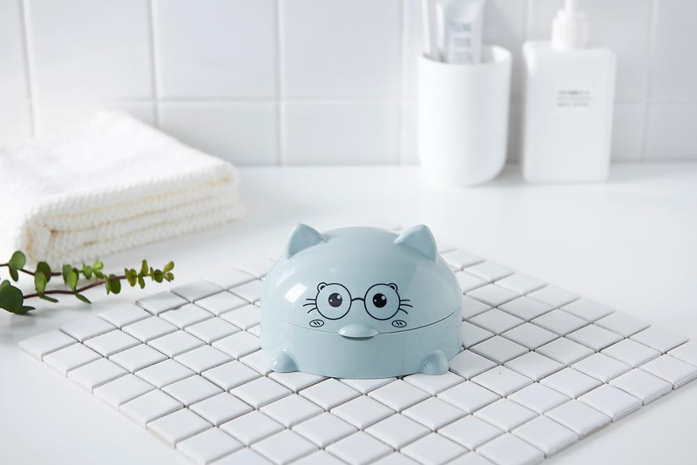 Cartoon Cat Plastic Soap Dish