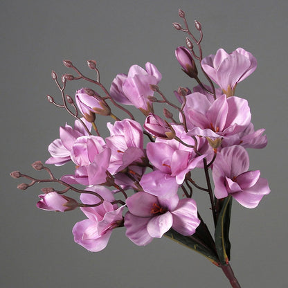 5Forks 20Heads Artificial Silk Flower Bouquet Simulation Magnolia Plant Decoration Fake Flowers