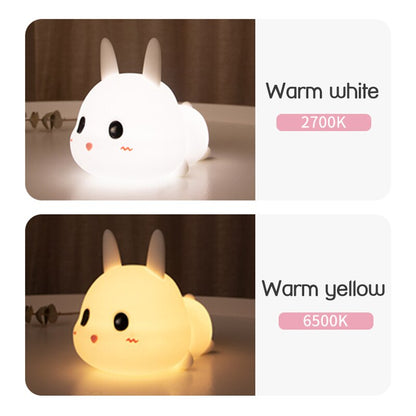 Rabbit LED Night Light Dimmable Lamps USB Rechargeable