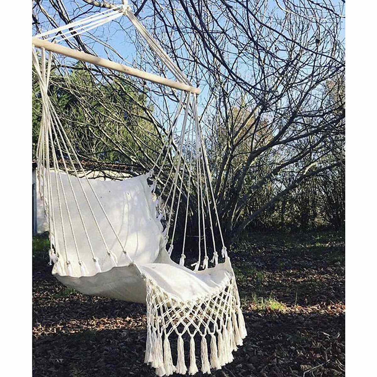 Outdoor Nordic Interior Hammock Chair Home Garden Swing Tassel Hanging Hammock