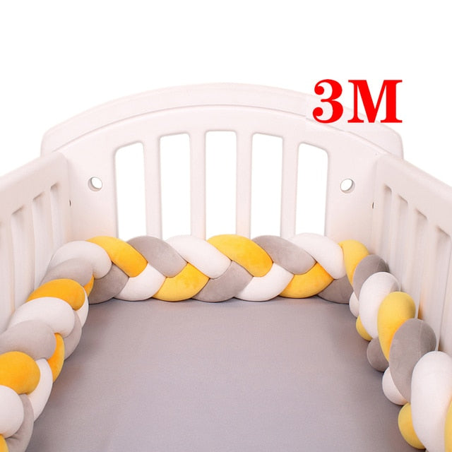 Baby Bed Bumper Braid Knot 1M-4M (Multi Colors)