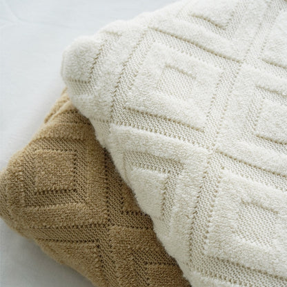 Nordic Winter Fleece Throw Tassel Blanket