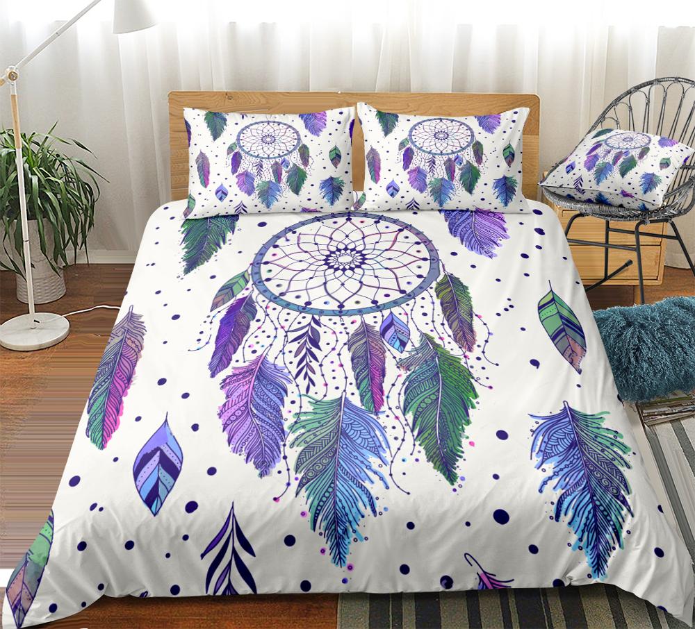 Purple DreamCatcher Duvet Bedding Set Twin Full Queen King