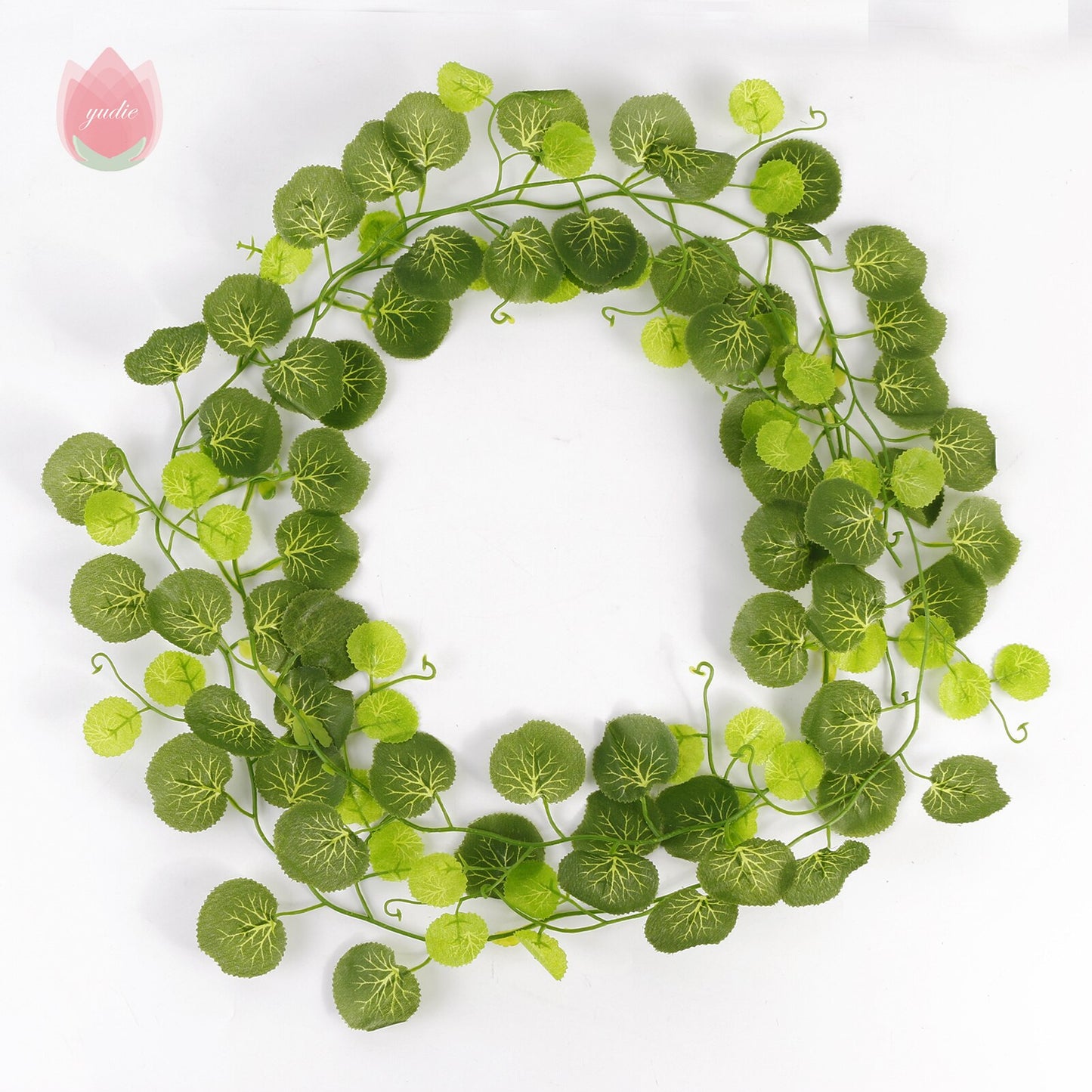 1Pc 230Cm Green Vine Silk Artificial Ivy Hanging Leaf Garland Plant Creeper Leaf