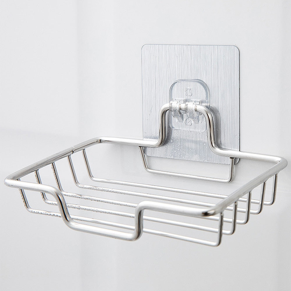 High Quality Soap Rack Wall Mounted Soap Holder Stainless Steel Self Adhesive