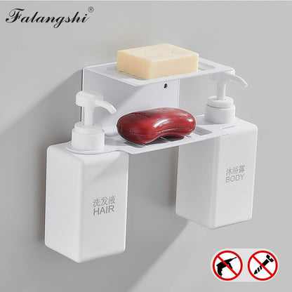 Double 450ml Liquid Soap Dispensers Pump Wall Mount