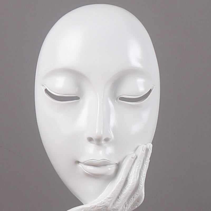 Nordic Mask Figurines Abstract Figurine