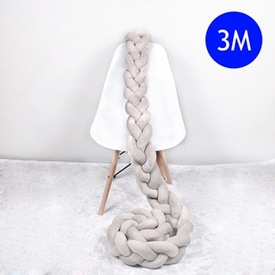 Baby Bed Bumper Braid Knot 1M-4M (Multi Colors)