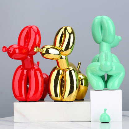 Creative Poop Balloon Dog Statue Modern Nordic (Multi Colors)