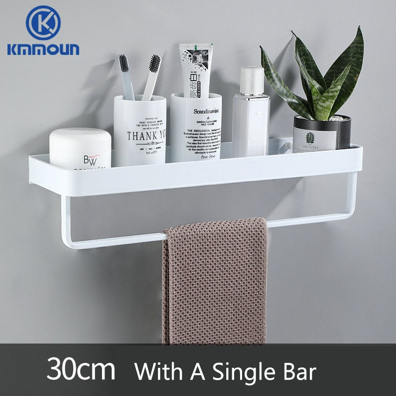 Black / White Bathroom Shelf Shampoo Holder