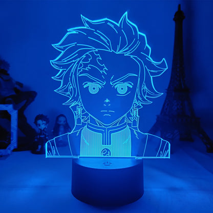 Anime Demon Slayer Acrylic LED Night Light Lamps (Multi Styles)