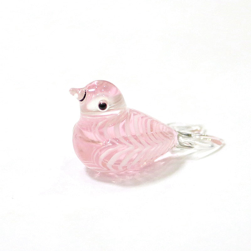 Custom Mini Glass Bird Figurine 4cm (Multi Colors)