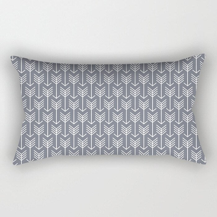 Gray Lumbar Pillows Case 30X50CM (Multi Styles)