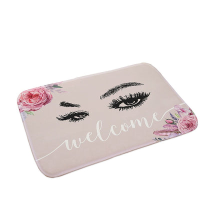 Cartoon Eyelash Anti-slip Absorb water Bath Mat (Multi Styles/Colors)