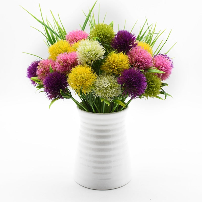 5pcs Plastic Dandelion Vase Accessories (Multi Colors)