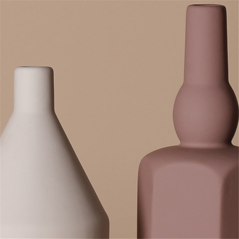 Nordic Geometric Irregular Morandi Vase (Multi Styles/Colors)