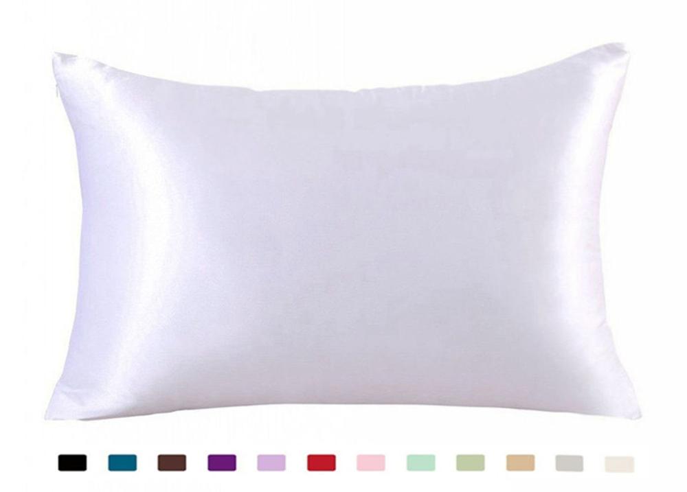 100% Silky Satin Hair Beauty Pillowcase, Standard/Queen 1PC