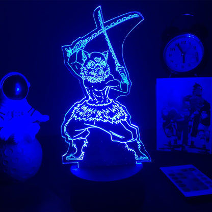 Anime Demon Slayer Acrylic LED Night Light Lamps (Multi Styles)