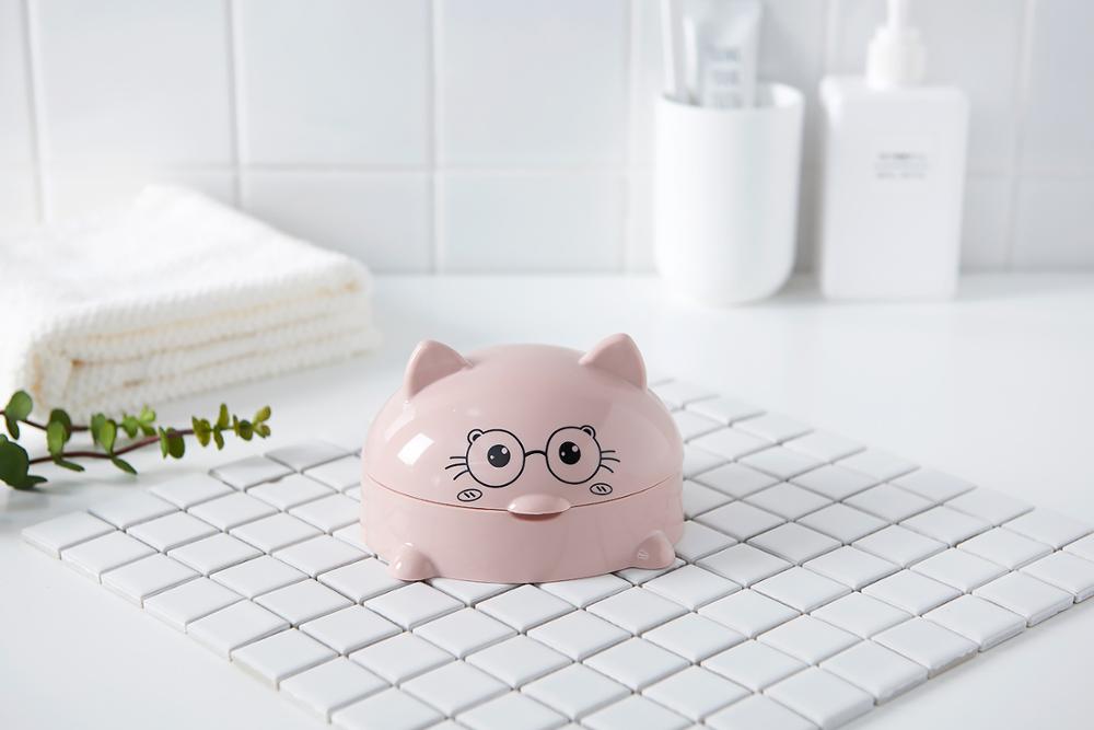 Cartoon Cat Plastic Soap Dish