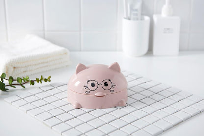 Cartoon Cat Plastic Soap Dish