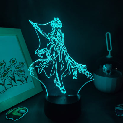 Genshin Impact Game Figure Barbatos  Decorative Lamp Color Changeable LED (Multi Styles)