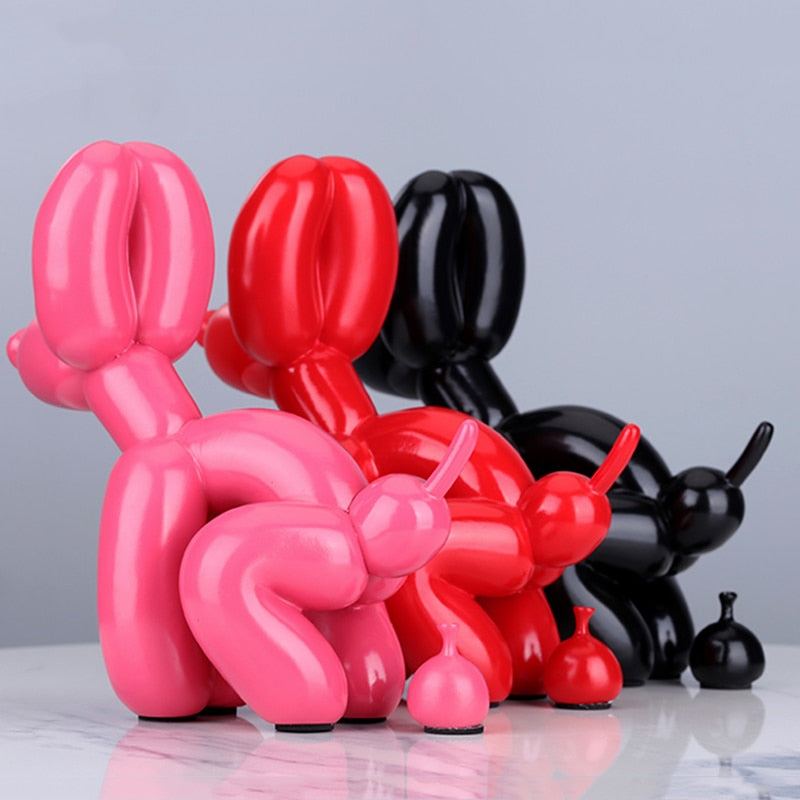 Creative Poop Balloon Dog Statue Modern Nordic (Multi Colors)